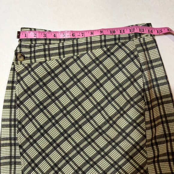 NWT LINE & DOT Lisa Plaid Mini Wrap Skirt Women Size S - Picture 4 of 4